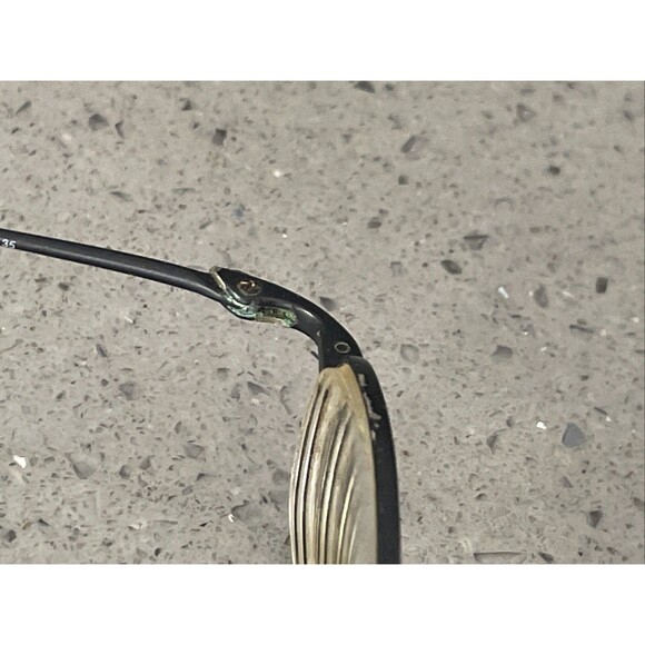 Nike with Flexon 4603 001 Eyeglass Frames ONLY 45-20-135 Black metal full rim main image 4